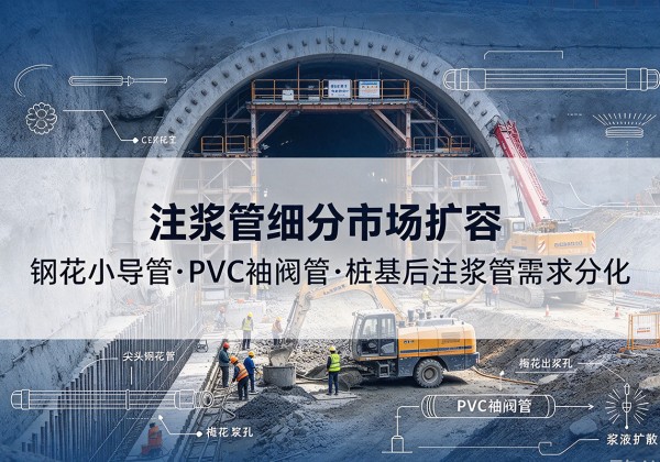 博尔塔拉注浆管细分市场扩容，隧道钢花小导管、PVC 袖阀管、桩基后注浆管需求分化